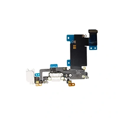 Immagine di DHLK® Connettore Dock di Ricarica Compatibile con iPhone 6S Plus Charging Port Cavo Flessibile, Bianco (A1634, A1687, A1699)