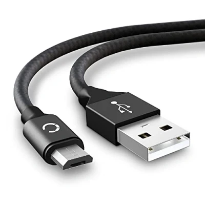 Immagine di CELLONIC® Cavo Micro USB Compatibile con TP Link M7200 / M7350 M7450 M7000 M7650 TL WR802N, WR902AC Cavetto 2A per Router, 2m in Nylon Nero Ricarica Modem Hotspot
