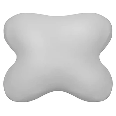 Immagine di Edda Lux Federa Adatta al Tempur Ombracio Cuscino, 60/56 x 50/48 cm, in Morbido Jersey 100% Cotone per Cuscino ergonomico a Forma di Farfalla, Platino