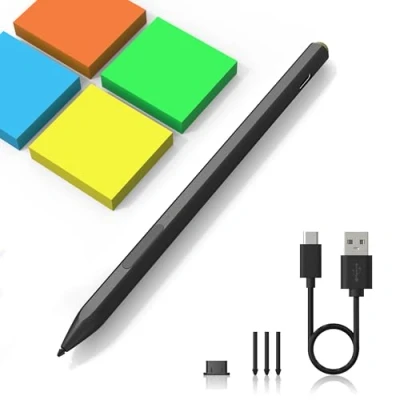 Immagine di Penna Surface Pro 7/8/9/X/6/5/4/3/2/1/Go, Magnetica Microsoft Pen per Pro/Book/Laptop/Go/Studio/Windows, Sensibilità alla Pressione 4096, Palm Rejection