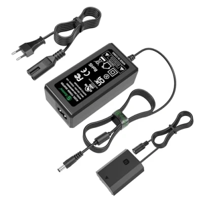 Immagine di Gonine NP FZ100 A7III A7IV Batteria fittizia Kit adattatore di alimentazione per fotocamere Sony A7 III, IV, A7S A7R V, A7C, A1, A9, A9 II, A6600, A6700, FX3, FX30, ZV E1