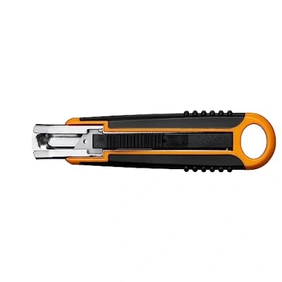 Immagine di FISKARS Taglierino Safety Cutter, 18 mm, Nero/Arancione, 1004683