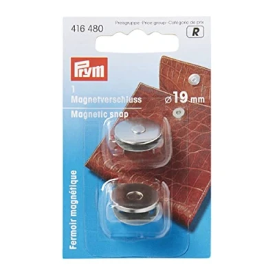 Immagine di Prym 416480 Magnetic Clasp 19 mm Silver Coloured Snap, One Size