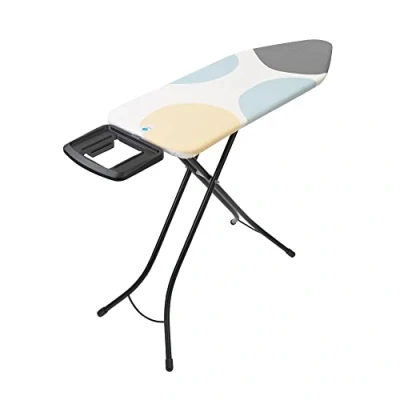 Immagine di Brabantia Strijkplank C met Strijkijzerhouder 124 x 45 cm Spring Bubbles (134920)