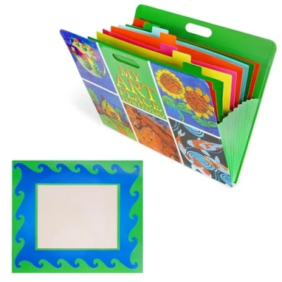 Immagine di Belle Vous Cartellina Espandibile con 9 Tasche Codificate per Colore Cartella Portadocumenti a Fisarmonica/Porta Disegni Portadisegni Portatile