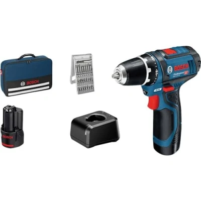 Immagine di BOSCH GSR 12V 15 0 601 868 10H Avvitatore a batteria 10 con batteria, ricaricatore, accessori 30