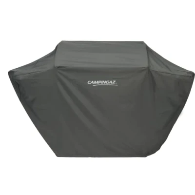Immagine di Campingaz Premium L Copertura BBQ, in poliestere con rivestimento PU, resiste ad acqua, intemperie, fissaggio stabile; per BBQ a gas 3 Series &amp; Select 4; protegge da pioggia e umidità