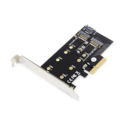 Immagine di Digitus DS 33170 2+1 Porta Controller M.2 PCIe Adatto per (SSD): SATA SSD, NVMe SSD incl. slot Low Profile