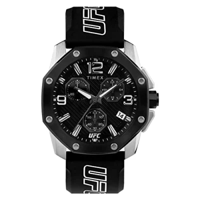 Immagine di Timex X ufc icon cronografo quadrante nero/silicone nero TW2V58600