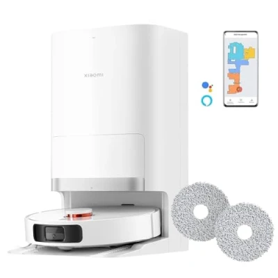 Immagine di Xiaomi Robot Vacuum X20+, Aspirapolvere Lavapavimenti, Stazione Smart All in one, Aspirazione 6.000 Pa, Navigazione Laser 3D, Lavaggio e Pulizia Pavimenti con Doppio Panno Rotante, Controllo App