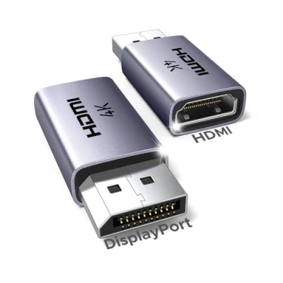 Immagine di UGREEN Adattatore DisplayPort a HDMI 4K 30Hz 2K 60Hz Convertitore Computer Monitor Unidirezionale DP Maschio Femmina, 2 Pezzi