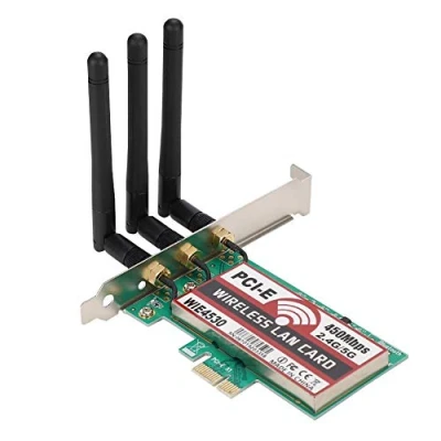 Immagine di Scheda WiFi dual band 450 Mbps, adattatore PCI Express wireless di rete Wi Fi per computer desktop XP / 8/8.1/10 （WIE4530）