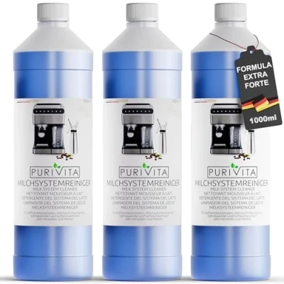 Immagine di Purivita Detergente sistema latte Macchina da caffè e ugello latte, 3000 ml