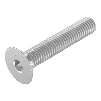Immagine di Vite a testa svasata SECCARO M6 x 35 mm, acciaio inox V2A VA A2, DIN 7991 / ISO 10642, esagono incassato, 20 pezzi