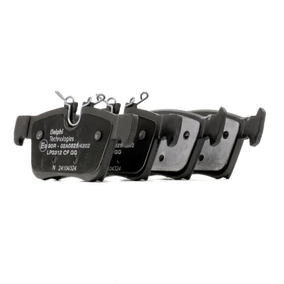 Immagine di DELPHI LP3312 Kit pastiglie freno Predisposto per contatto segnalazione usura con lamierino anticigolío senza accessori VOLVO: XC60 II, V60 II