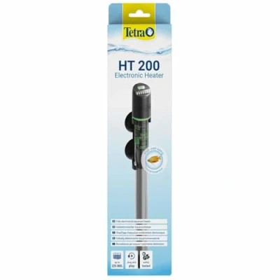 Immagine di Tetra HT 200 Potente riscaldatore per acquari Completamente Elettrico con LED di Stato a 3 Livelli Il Controllo della Temperatura da 225 300 L