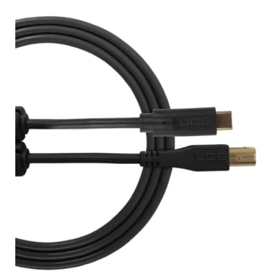 Immagine di UDG GEAR U96001BL Cavo USB 2.0 (C B) C a B ottimizzato audio ad alta velocità, nero, 1,5 metri
