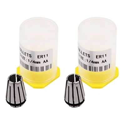 Immagine di WANGCL 2 PZ 1/4 &quot;Molla Collet Set ER11 Per CNC Macchina Incisione Fresatura Tornio Strumenti