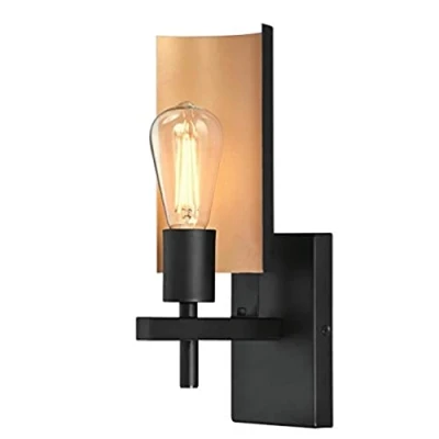 Immagine di Westinghouse Lighting 65759 Apparecchiatura da parete interno Sirino a una luce, finitura nera opaca