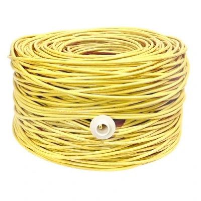 Immagine di Premiertek 304,8 m CAT6 23 AWG UTP Solid 4 pairs cavo di rete LAN Ethernet Bulk Yellow (cat6 cca 1kft y)
