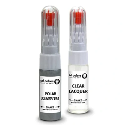 Immagine di SD COLORS Polar Silver 761 compatibile con Mercedes New Touch Up Paint Pen Kit di riparazione 20 ML GRAFFIO SPAZZOLA COLORE ARGENTO POLARE (VERNICI+LACQUER)