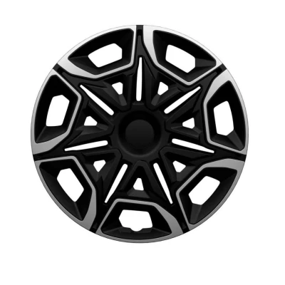 Immagine di AutoStyle Set PP 5555SB Copricerchi 15Pollici argento, nero