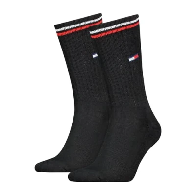 Immagine di Tommy Hilfiger 2ER PACK Calze, Uomo, Taglia: 39 42, Schwarz