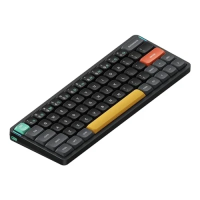 Immagine di nuphy tastiera wireless portatile Air60 V2 60% meccanica a basso profilo Supporto QMK/VIA compatibile con Windows/mac OS/Linux, supporta Bluetooth 5.1/2.4GHz/Wired (USB C) Gateron Moss Switch