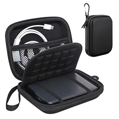Immagine di Lacdo Custodia Hard Disk Esterno 2.5&quot; per Western Digital WD Elements, My Passport, Passport for Mac 1TB 2TB 3TB 4TB 5TB HDD Antiurto Impermeabile Accessori Protettiva Borsa, Nero