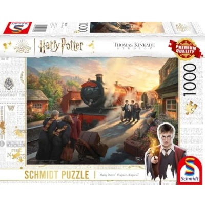 Immagine di Schmidt Spiele 58428 Thomas Kinkade, Wizarding World, Harry Potter, Hogwarts Express, puzzle da 1000 pezzi, Multicolore