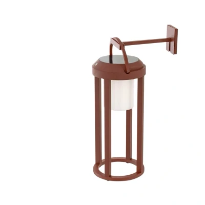 Immagine di Lucande 2 in 1 applique a LED, ruggine, rotonda, alluminio