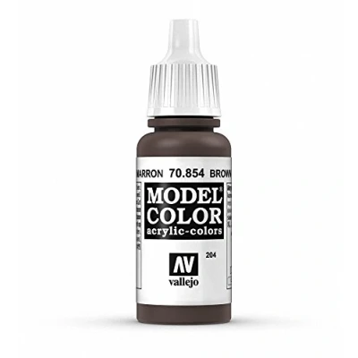 Immagine di Vallejo 70.854 Colore Acrilico Opaco , Marrone (Brown Glaze), 17 ml, 1 Pezzo