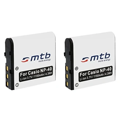 Immagine di 2x Batteria NP 40 per Casio Exilim EX FC.. / P.. Z.. + vedi lista!