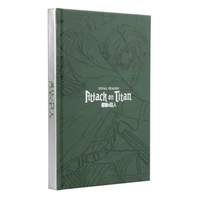 Immagine di Grupo Erik: Quaderno Attack on Titan A5 con copertina rigida in PU, tasca espandibile, 192 pagine 100 g/m², Qualità Premium, Gadget, Regalo AOT