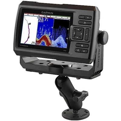 Immagine di SUPPORTO PER SUPERFICE LISCIA BARCA GPS, BARACCHINI, RADAR RAM MOUNT B 111U