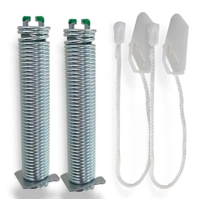Immagine di DL pro 2x molla della cerniera porta con cavo per Bosch Siemens 00754870 754870 Kit di riparazione codice colore verde lavastoviglie SilencePlus SuperSilence Active Water Eco