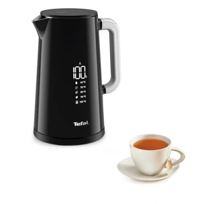 Immagine di Tefal Smart N&#039; Light 1.7L Noir KO850810 Bouilloire avec contrôle affichage Digital 5 choix de température Nero Bollitore con Controllo Display scelte