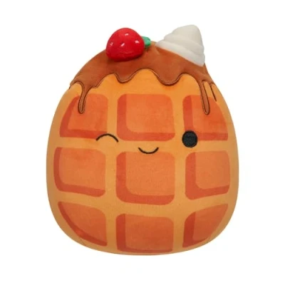 Immagine di Squishmallows SQCR05376 Weaver Waffle con fragole e panna montata, 19,1 cm, multicolore