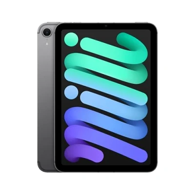Immagine di Apple iPad mini (A17 Pro): display Liquid Retina da 8,3&quot;, 128GB, Wi‑Fi 6E + reti cellulari 5G, fotocamera frontale e posteriore 12MP, Touch ID, autonomia di un giorno intero — Grigio siderale