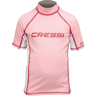 Immagine di Cressi RashGuard Junior Maglia Protettiva in Tessuto Elastico con Protezione solare UV (UPF) 50+, Rosa, M/3 (Taglia del produttore:8 9 Anni)