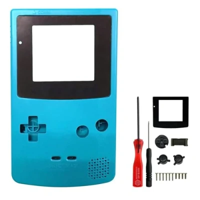 Immagine di OSTENT Sostituzione Cover Case Shell Completa Compatibile per Console Nintendo GameC GBC Colore Blu
