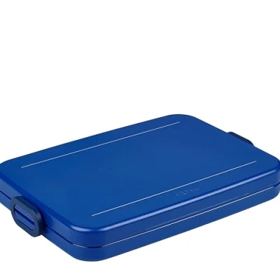 Immagine di Mepal Porta Pranzo Take A Break Piatto Sacco per il Ideale la Borsa o lo Zaino del Computer 2 Panini 4 Fette di Pane 800 ml Vivid Blue