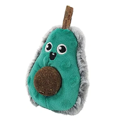 Immagine di Nobby 62419 Plüsh Avocado con bastone Matatabi e sfera Catnip 13 cm, verde