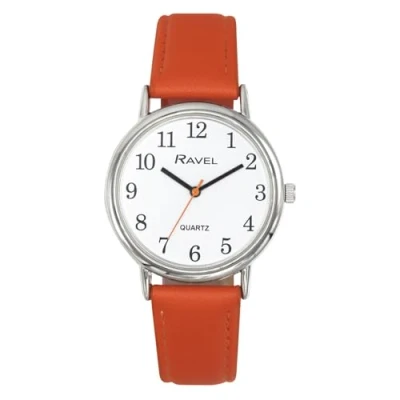 Immagine di Ravel Orologio Rotondo da Donna Brighter Days Color Argento (Cassa dell&#039;orologio 36 mm) Quarzo Analogico R0140.18.1 Arancione Brillante/Quadrante Bianco