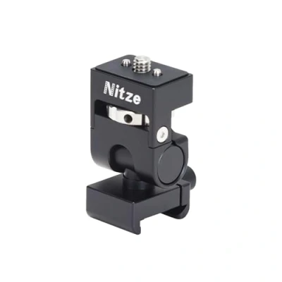Immagine di Nitze Supporto per Monitor Fotocamera con Morsetto NATO, Camera Mount Rotazione a 360e Inclinazione 180per da 5&quot; e 7&quot; N54 G2
