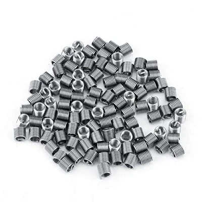Immagine di 100Pcs Filo per Inserti Filettati Elicoidale M4 in Acciaio Inossidabile SS304 a Spirale con Inserto Filettato Filettatura(M4*0.7 * 2D)