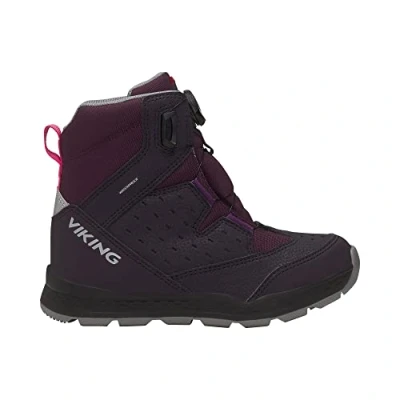 Immagine di Viking Es​p​o​ Hi​g​h​ 2 WP BOA Wa​r​m​, Stivali da Neve Unisex Bambini e ragazzi, Multicolore (Aubergine/Magenta), 29 EU
