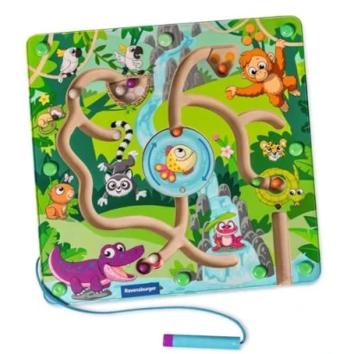Immagine di Ravensburger play+ Labirinto magnetico in legno: Giungla