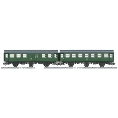 Immagine di Coppia di vagoni conversione H0 2.Cl.+GEP. Il DB Märklin 43196