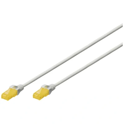 Immagine di Digitus DK 1617 A 010S RJ45 cavo di rete, patch CAT 6A U/UTP 1.00 m Grigio Privo alogeni, Ritardante fiamma, Flessibile, non schermato 1 pz.
